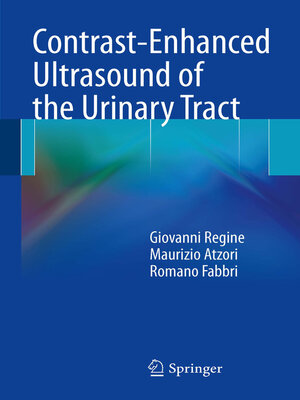 cover image of Contrast-Enhanced Ultrasound of the Urinary Tract